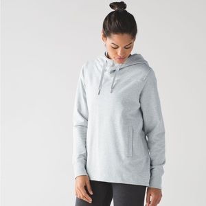 Lululemon Split Pullover Heathered Light Grey / Seal Grey NWOT